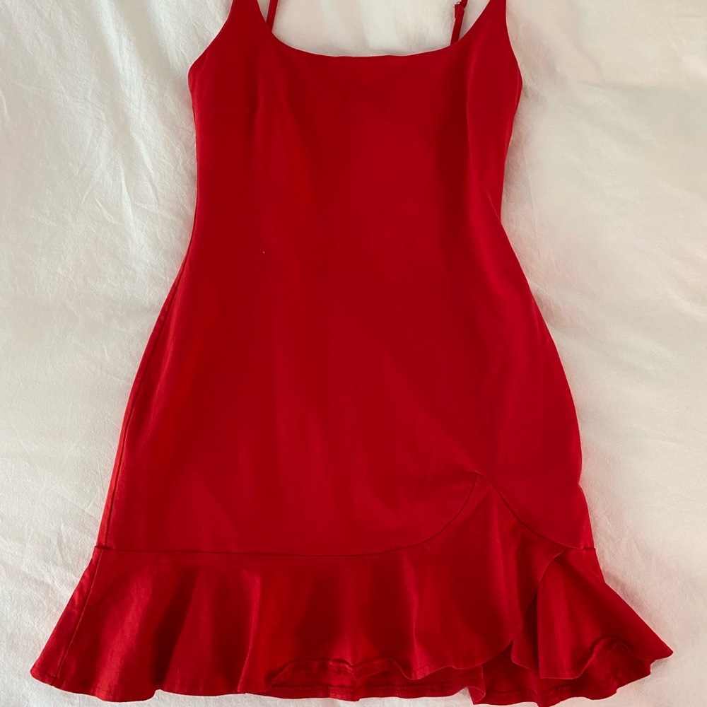 MESHKI Red mini dress